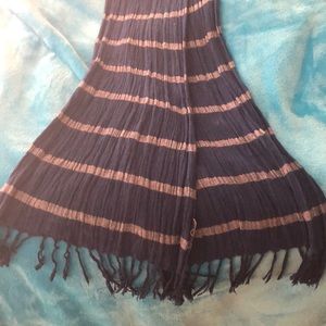 Blue summer scarf